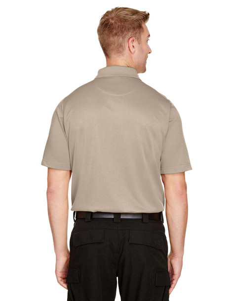 Harriton M348 Men's Advantage Snag Protection Plus IL Polo Shirt | Khaki