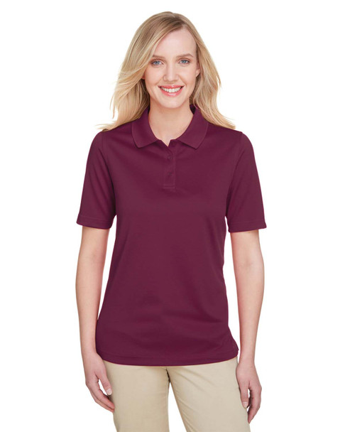 Harriton M348W Ladies' Advantage Snag Protection Plus IL Polo Shirt | Maroon