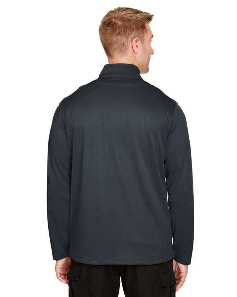 Harriton M748 Men's Advantage Snag Protection Plus IL Quarter-Zip Active Shirt | Dark Charcoal