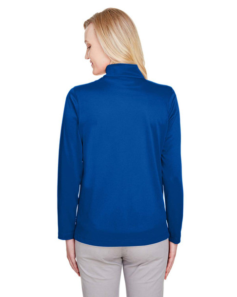 Harriton M748W Ladies' Advantage Snag Protection Plus IL Quarter-Zip Athletic Shirt | True Royal