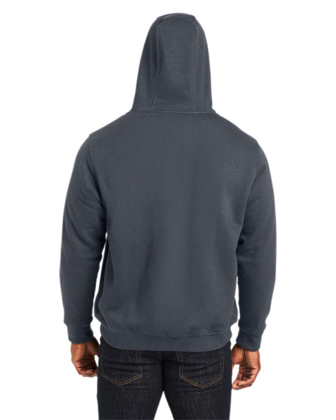 Harriton M711 ClimaBloc™ Lined Heavyweight Hooded Sweatshirt | Dark Charcoal