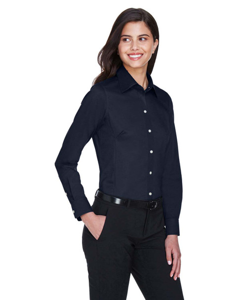 Devon & Jones DG530W Solid Stretch Twill Shirt | Navy