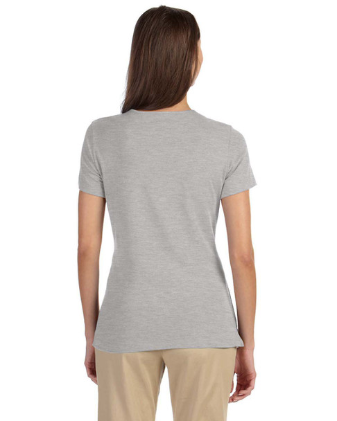 Devon & Jones DP182W Ladies' Perfect Fit Shell T-Shirt | Grey Heather