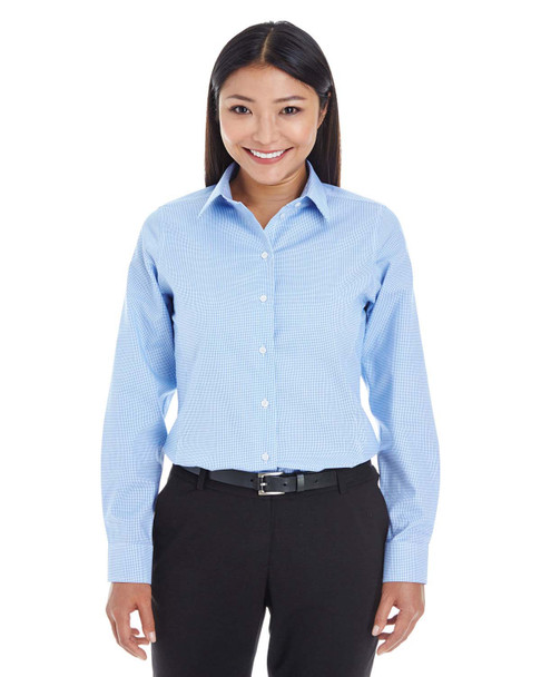 Devon & Jones DG532W Ladies' Royal Dobby Shirt | French Blue