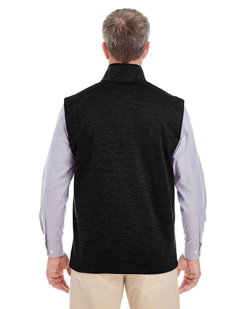 Devon & Jones DG797 Men's Newbury Malange Fleece Vest | Black Heather