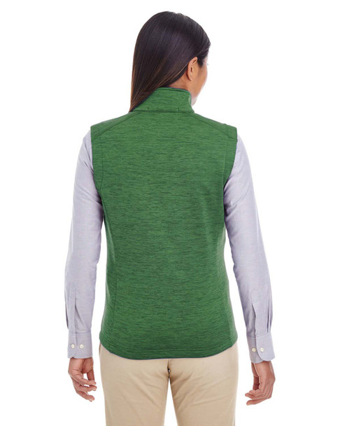 Devon & Jones DG797W Ladies' Malange Fleece Vest | Forest Heather