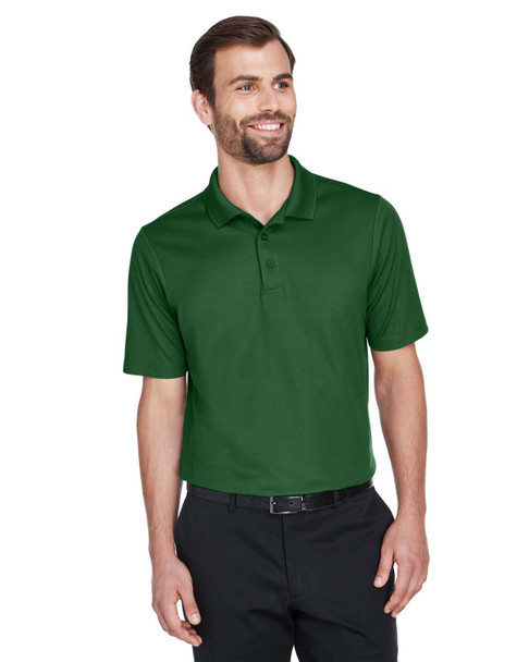 Devon & Jones DG20 Men's CrownLux Performance Plaited Polo Shirt | Forest