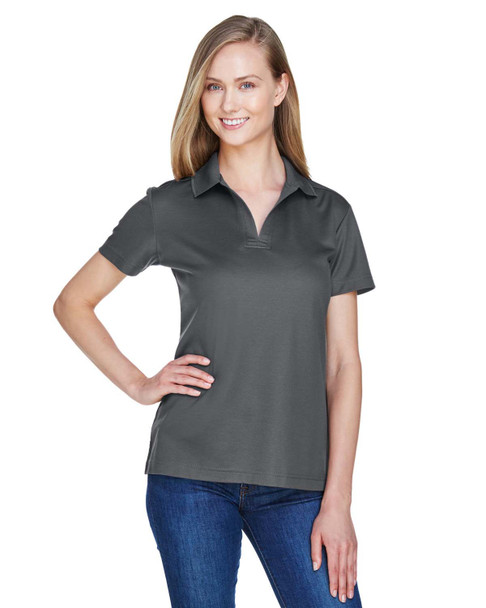 Devon & Jones DG20W  Ladies' CrownLux Performance Plaited Polo Shirt | Graphite