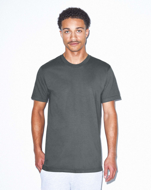 2001 American Apparel Unisex Fine Jersey Short-Sleeve T-Shirt | Asphalt