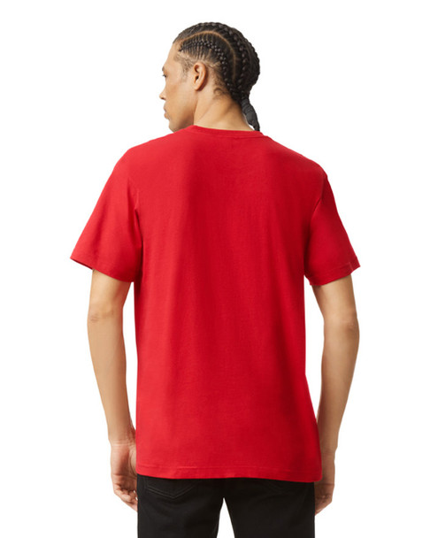 2001 American Apparel Unisex Fine Jersey Short-Sleeve T-Shirt | Red