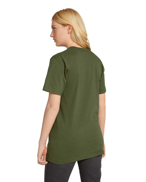 2001 American Apparel Unisex Fine Jersey Short-Sleeve T-Shirt | Olive