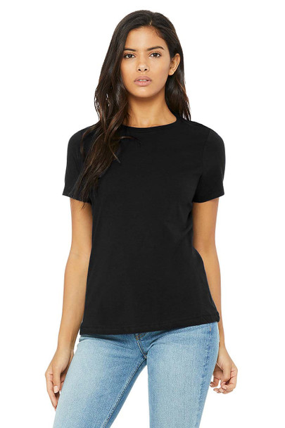 Bella+Canvas 6400 Women's Relaxed Jersey T-shirt | Black