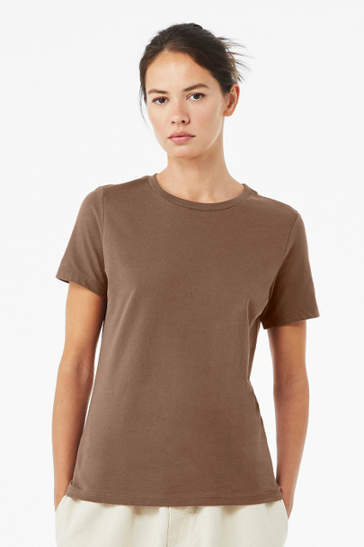 Bella+Canvas 6400 Women's Relaxed Jersey T-shirt | Vintage Brown