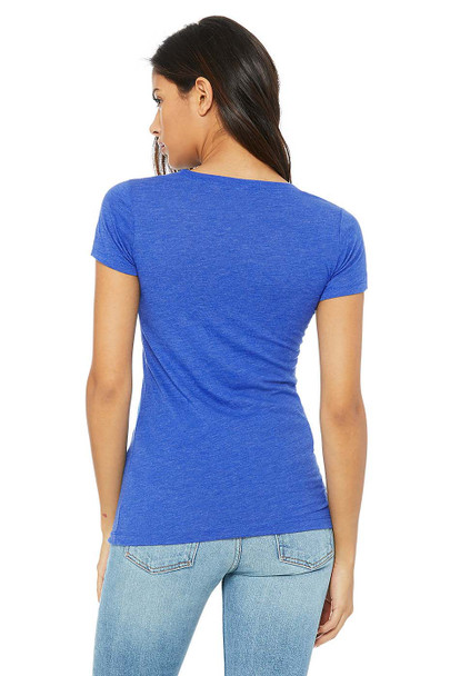 Bella+Canvas 8413  Cameron Tri-Blend T-shirt | True Royal Triblend