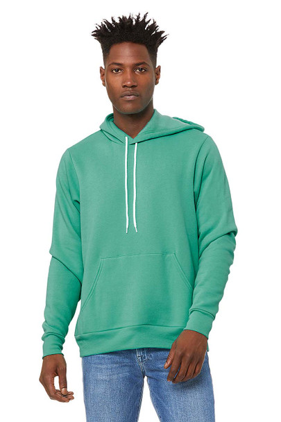 Bella+Canvas 3719 Poly-Cotton Fleece Pullover Hoodie | Teal