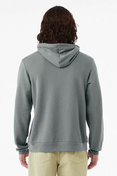 Bella + Canvas Men's Black Poly-Cotton Fleece Full-Zip Hoodie