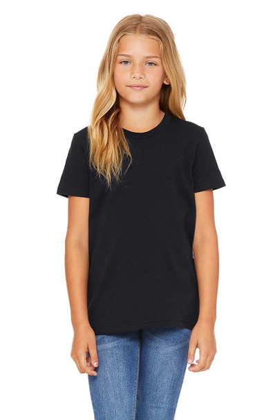 Bella+Canvas 3001Y Youth Jersey T-Shirt | Vintage Black