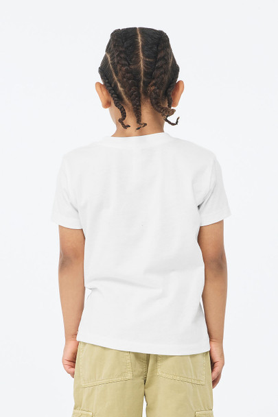 Bella+Canvas 3001Y Youth Jersey T-Shirt | White