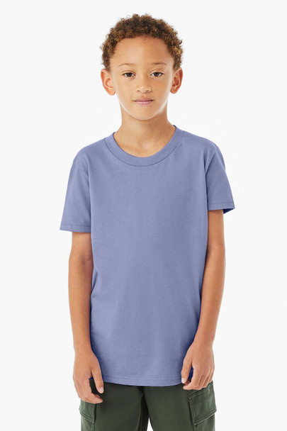 Bella+Canvas 3001Y Youth Jersey T-Shirt | Lavender Blue