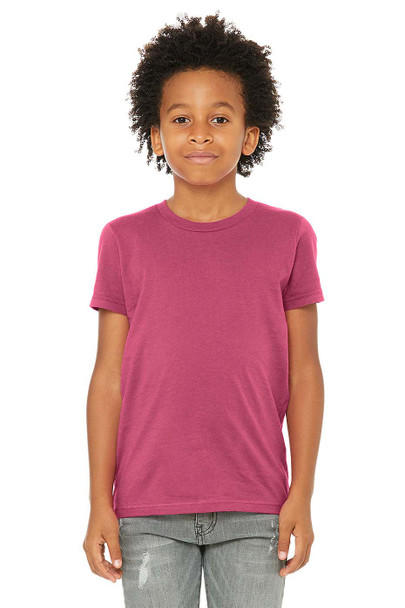 Bella+Canvas 3001Y Youth Jersey T-Shirt | Berry