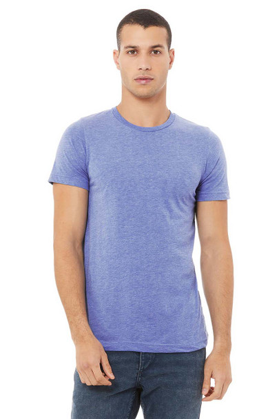 Bella+Canvas 3413C Unisex Tri-Blend T-Shirt | Blue Triblend