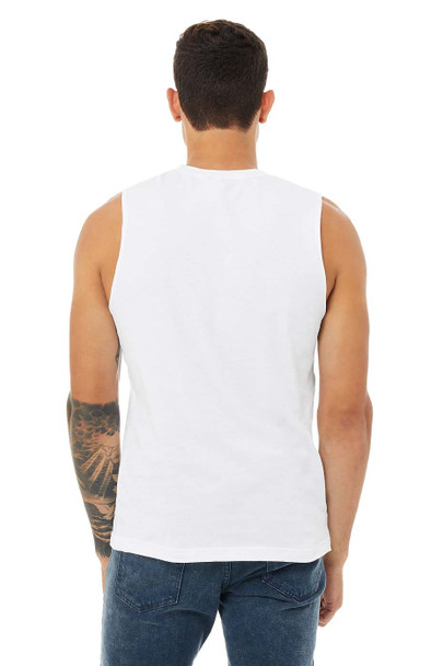 Bella+Canvas 3483 Unisex Jersey Muscle Tank Top | White