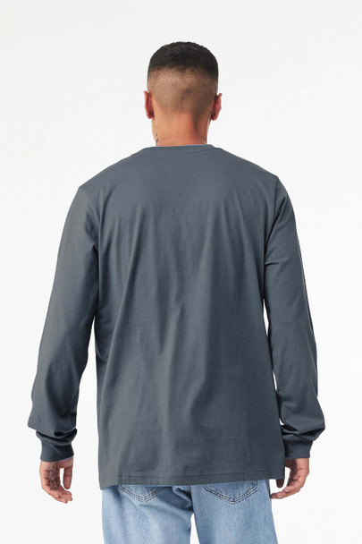 Bella+Canvas 3501 Jersey Long Sleeved T-shirt | Steel Blue