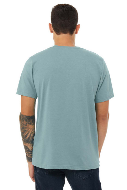 Bella+Canvas 3001CVC Unisex Heather T-shirt | Heather Blue Lagoon