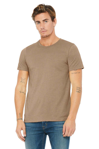 Bella+Canvas 3001CVC Unisex Heather T-shirt | Heather Tan