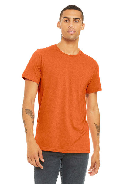 Bella+Canvas 3001CVC Unisex Heather T-shirt | Heather Orange