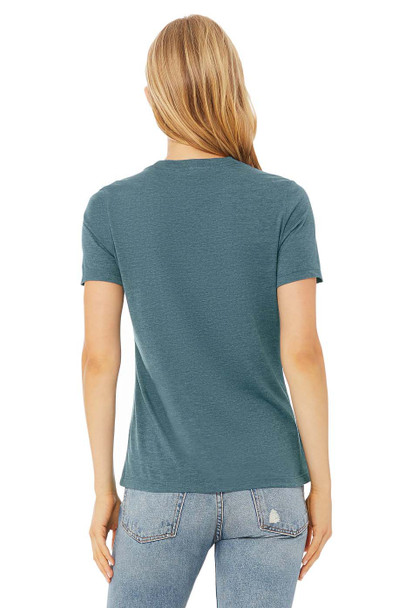 Bella+Canvas 6400CVC Women's Relaxed Heather T-shirt | Heather Deep Teal