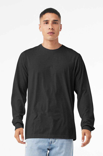 Bella+Canvas 3501CVC Unisex  CVC Jersey Long-Sleeve T-Shirt | Dark Grey Heather