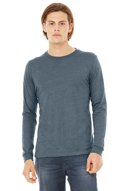 Bella+Canvas 3501CVC Unisex  CVC Jersey Long-Sleeve T-Shirt | Heather Slate