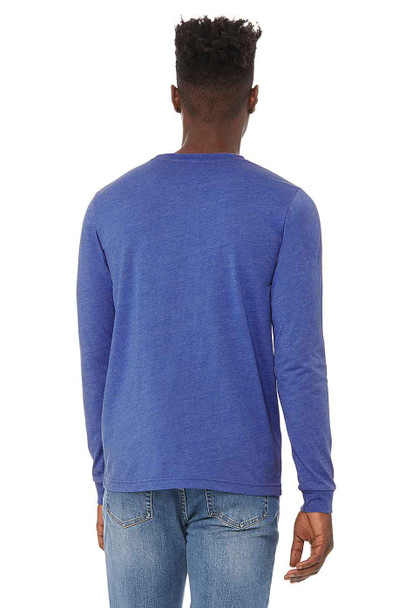 Bella+Canvas 3501CVC Unisex  CVC Jersey Long-Sleeve T-Shirt | Heather True Royal