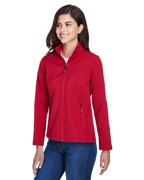 Core365 78184 Ladies' Fleece Soft Shell Jacket | Classic Red