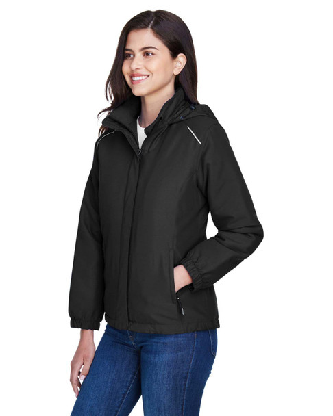 Core365 78189 Ladies' Brisk Insulated Jacket | Black