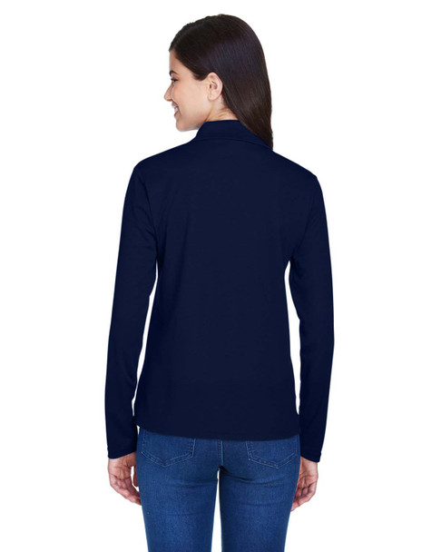 Core365 78192 Ladies' Performance Long-Sleeve Pique Polo Shirt | Carbon