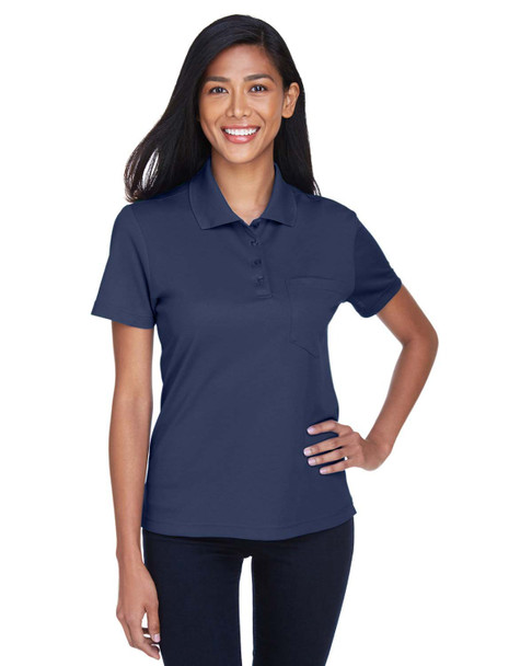 Core365 78181P Ladies' Origin Performance Piqué Polo with Pocket | Classic Navy