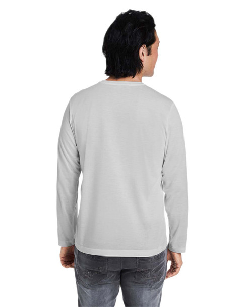 Core365 CE111L Adult Fusion ChromaSoft Performance Long-Sleeve T-Shirt | Platinum