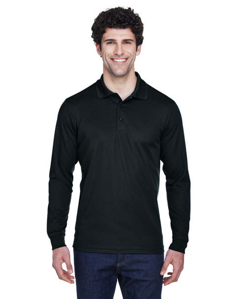 Core365 88192 Pinnacle Performance Long-Sleeve Pique Polo Shirt