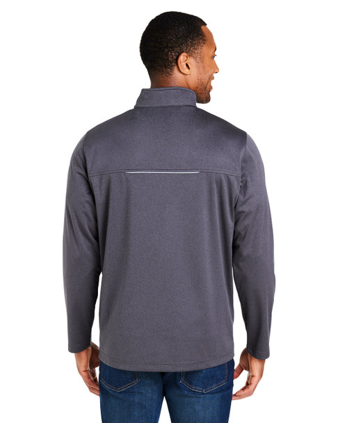 Core365 CE708 Men's Techno Lite Three-Layer Knit Tech-Shell Jacket | Carbon Heather