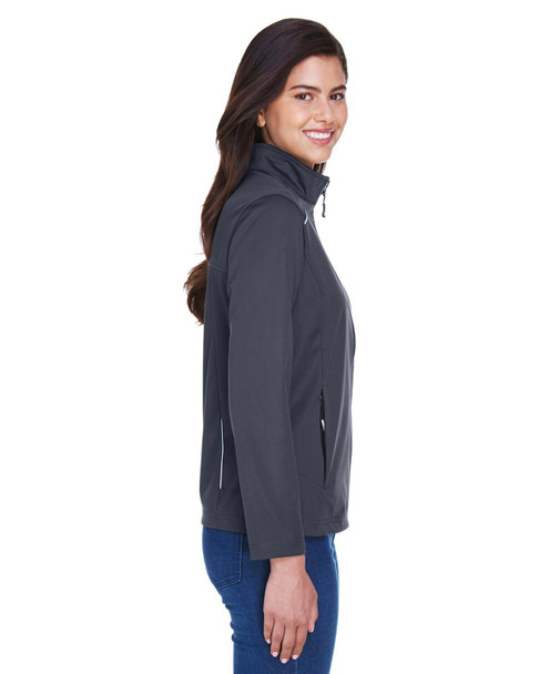 Core365 CE708W  Ladies' Techno Lite Three-Layer Knit Tech-Shell Jacket | Carbon