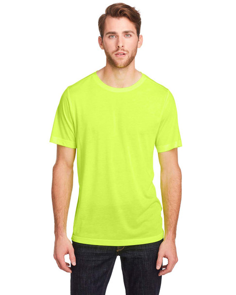 Core365 CE111 Adult Fusion ChromaSoft Performance T-Shirt | Safety Yellow