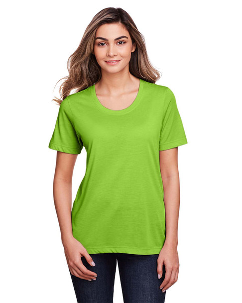 Core365  CE111W Ladies' Fusion ChromaSoft Performance T-Shirt | Acid Green