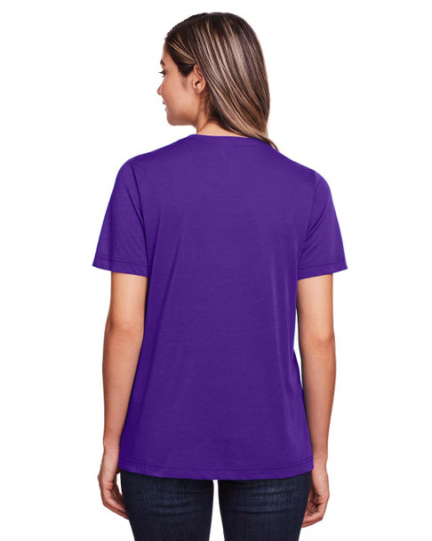 Core365  CE111W Ladies' Fusion ChromaSoft Performance T-Shirt | Campus Purple