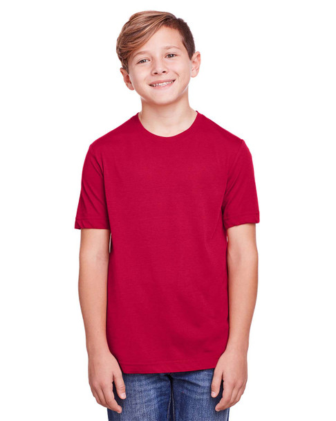 Core365 CE111Y Youth Fusion ChromaSoft Performance T-Shirt | Classic Red