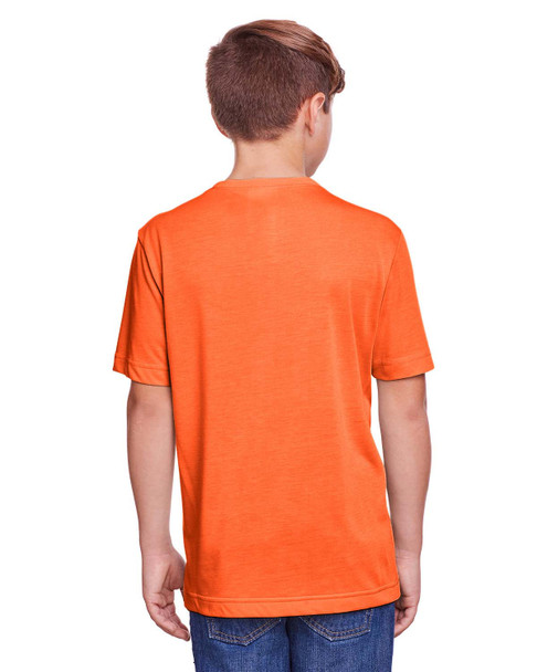Core365 CE111Y Youth Fusion ChromaSoft Performance T-Shirt | Campus Orange