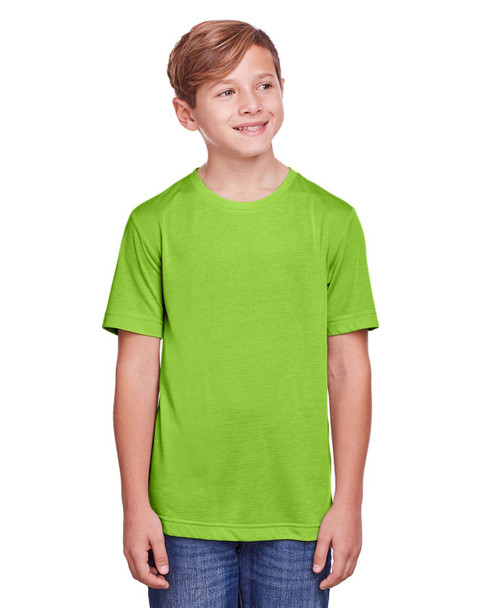 Core365 CE111Y Youth Fusion ChromaSoft Performance T-Shirt | Acid Green