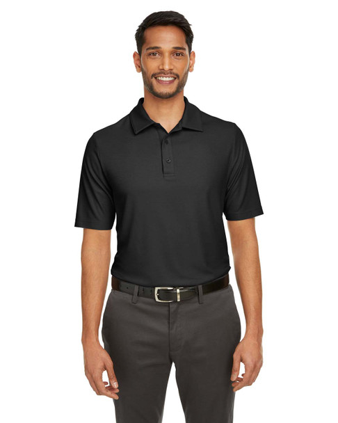 Core365 CE112 Men's Fusion ChromaSoft Pique Polo Shirt | Black