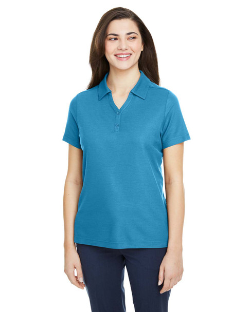 Core365 CE112W Ladies' Fusion ChromaSoft Pique Polo Shirt | Electric Blue